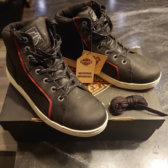 Brand New Harley Davidson womens Mackey shoe/boot size 10 - Picture 3 of 7